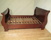 Walnut Victorian Queen Sleigh Bed