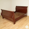 Walnut Victorian Queen Sleigh Bed