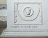 White Gothic Ornate Heavily Carved Bed