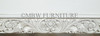 White Neoclassical Empire Revival Hand-Carved Bed