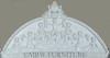 White Neoclassical Empire Revival Hand-Carved Bed