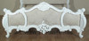 White French Upholstered Rococo Bed