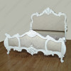 White French Upholstered Rococo Bed