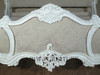 White French Upholstered Rococo Bed