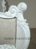 White French Upholstered Rococo Bed
