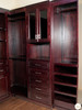 10.5ft Dark Mahogany/Cherry Walk In Closet System