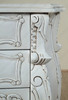 Antiqued White French Rococo Chest Dresser