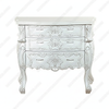 Antiqued White French Rococo Chest Dresser