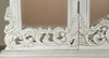 Antiqued White French Rococo Vanity Mirror Dresser
