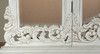Antiqued White French Rococo Vanity Mirror Dresser
