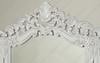 Antiqued White French Rococo Vanity Mirror Dresser