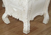 Antiqued White French Rococo Vanity Mirror Dresser