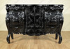 Black Rococo Carved Dresser