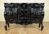 Black Rococo Carved Dresser
