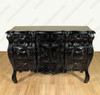 Black Rococo Carved Dresser