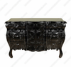 Black Rococo Carved Dresser