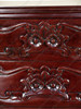 Dark Mahogany French Rococo 6-Drawer Chest