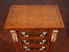 Burl Walnut French 7-Drawer Jewelry Chest