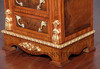 Burl Walnut French 7-Drawer Jewelry Chest
