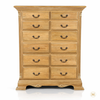 Solid Teak 12 Drawer Dresser Chest