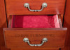 Antiqued Mahogany 5 Drawer Jewelry Chest Armoire w/ Mirror