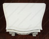Antiqued White Rococo Nightstand / Bedside Table/Chest