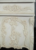 Antiqued White Rococo Nightstand / Bedside Table/Chest