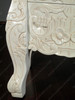 Antiqued White Rococo Nightstand / Bedside Table/Chest