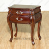 Dark Walnut Bombay 2-Drawer Occasional Nightstand Side Table