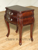 Dark Walnut Bombay 2-Drawer Occasional Nightstand Side Table