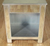Distressed Silver Mirrored Nightstand