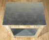 Distressed Silver Mirrored Nightstand Bedside Table w/ One Drawer