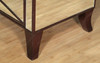 Mirrored 3-Drawer Tuxedo Nightstand