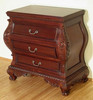 Mahogany 3-Drawer Bombay Nightstand