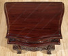 Solid Mahogany Rococo 3 Drawer Bedside Table Nightstand