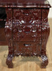 Dark Mahogany French Rococo Vanity Mirror Dresser