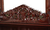 Dark Mahogany French Rococo Vanity Mirror Dresser