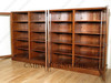 11ft Mahogany Bookcase w/ 4 Lockable Glass Doors