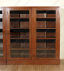 Large Mahogany Executive Office Bookcase w/ 4 Lockable Glass Doors
