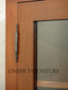 Large Mahogany Executive Office Bookcase w/ 4 Lockable Glass Doors
