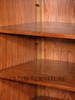 11ft Mahogany Bookcase w/ 4 Lockable Glass Doors