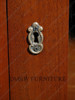 11ft Mahogany Bookcase w/ 4 Lockable Glass Doors