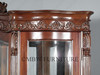 Walnut Rococo China Curio Display Cabinet Hutch