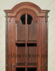 Distressed Tall Narrow Walnut Bookcase
