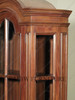 Distressed Tall Narrow Walnut Bookcase