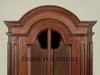 Distressed Tall Narrow Walnut Bookcase