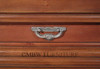 Distressed Tall Narrow Walnut Bookcase