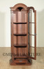 Distressed Tall Narrow Walnut Bookcase