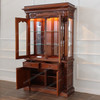 Mahogany Gothic Hutch China Cabinet