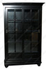 Black Display Cabinet w/ Sliding Doors